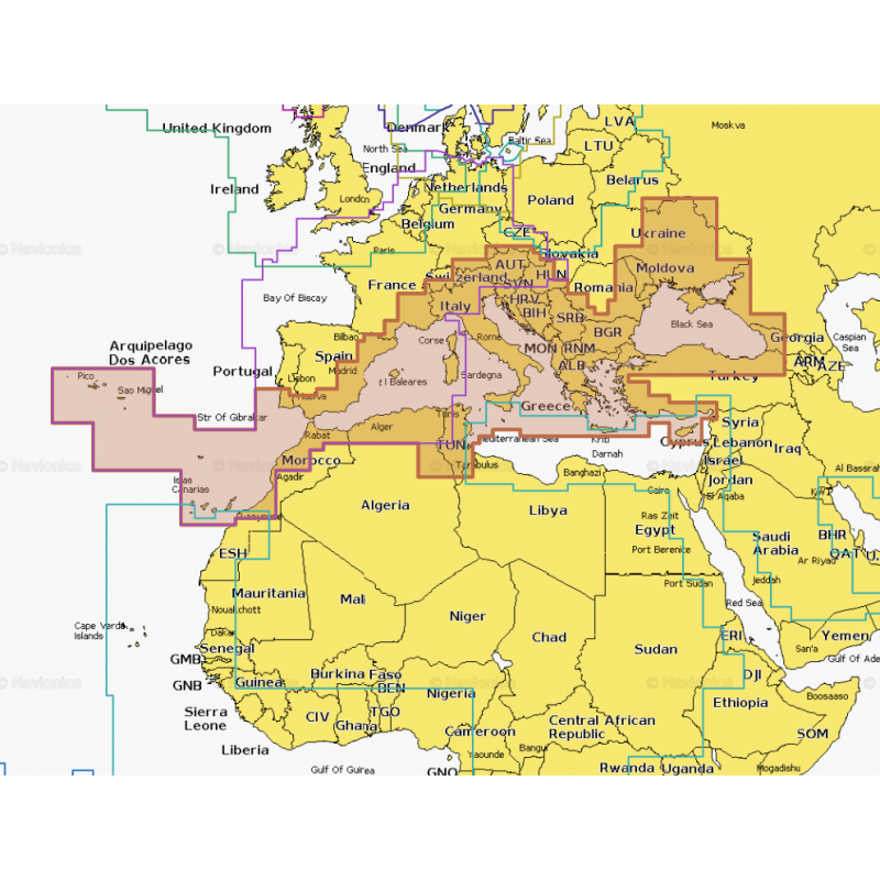 Navionics + Large Mediterranean Sea