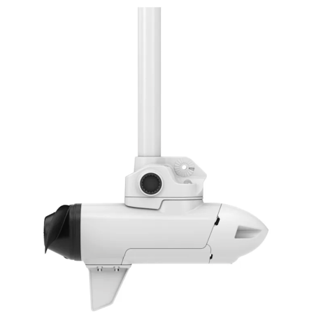 Dettaglio della parte inferiore del motore Garmin Force Kraken con pinna direzionale.