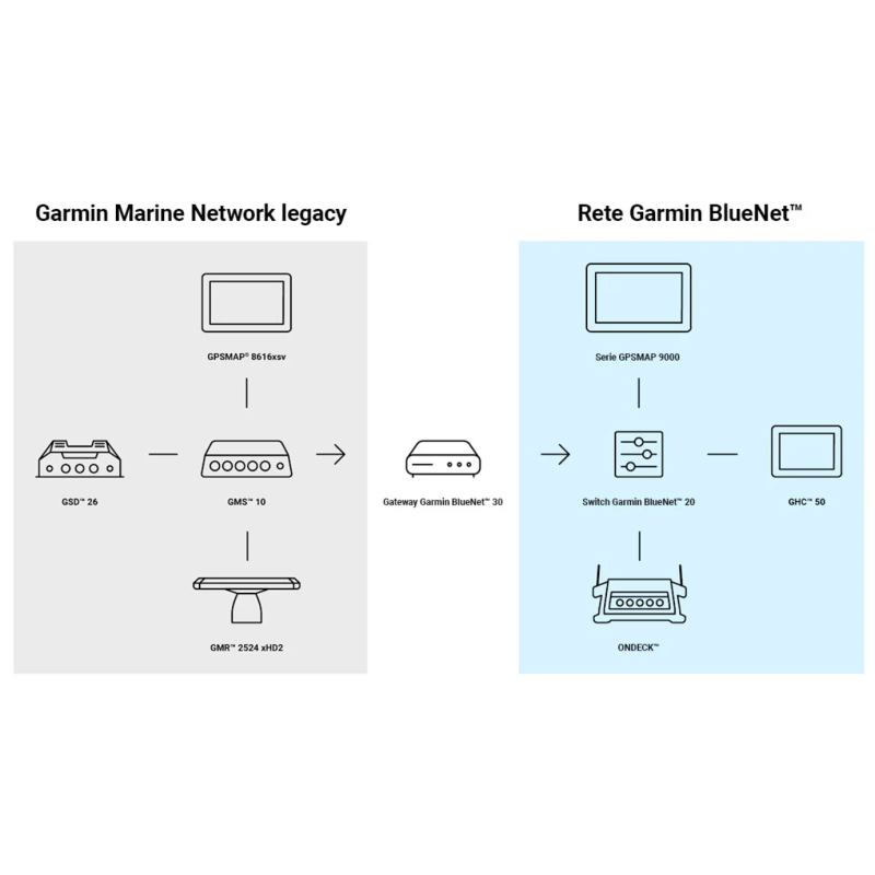 Switch Garmin BlueNet 20