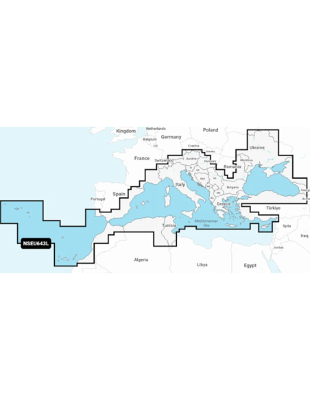 Garmin Navionics+ Large | Cartografia Macro-Aree per Plotter Garmin