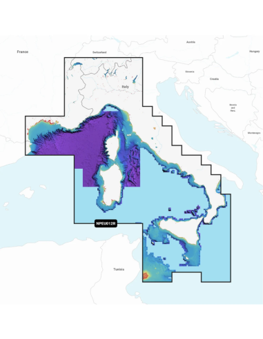 Mar Mediterraneo centrale e occidentale - Carte nautiche