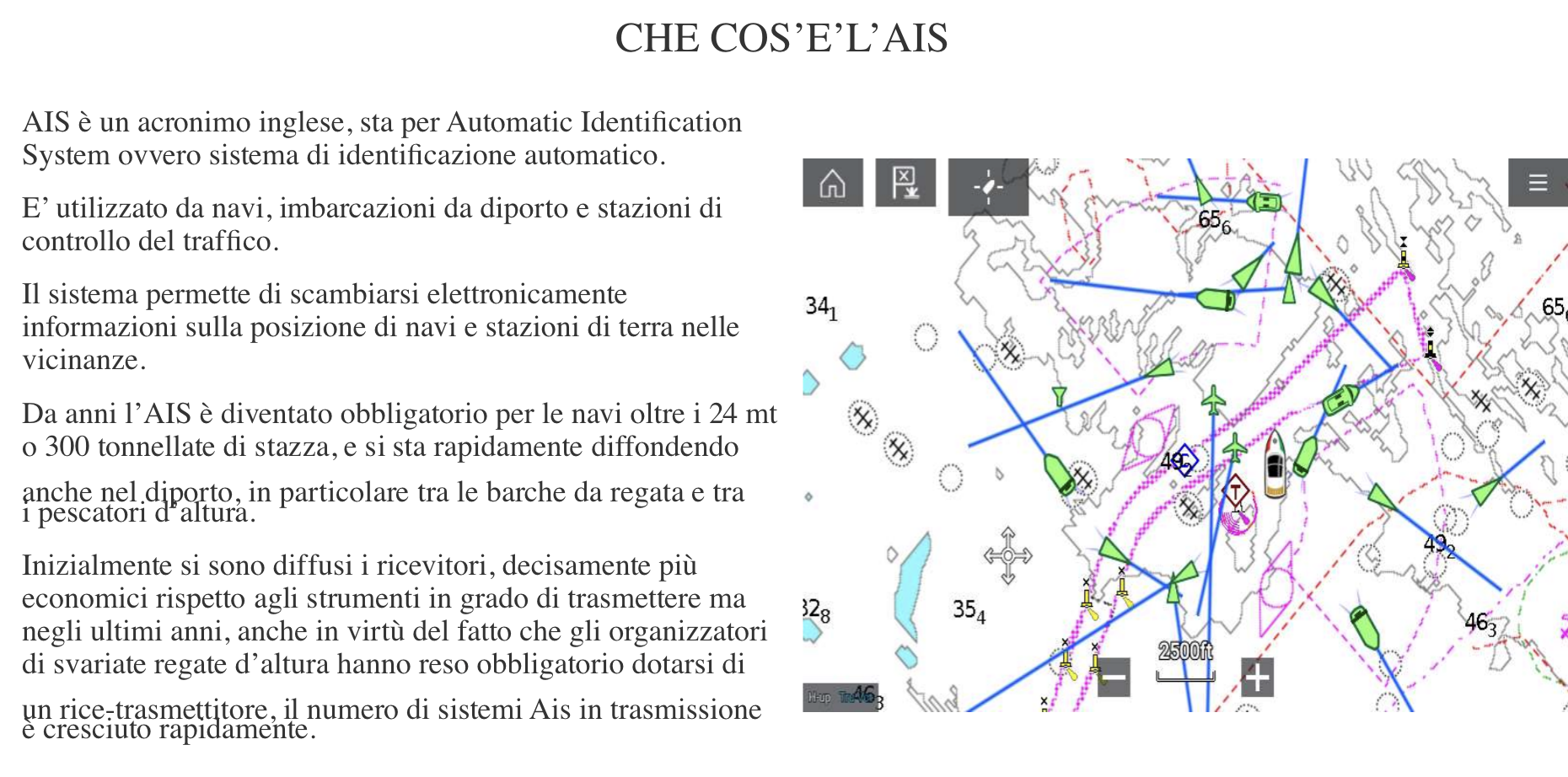 Come funziona l’AIS: esempio di dati trasmessi via VHF digitale