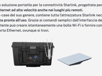 GoBox Starlink Telespazio: internet satellitare portatile professionale